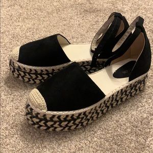 Black and Tan espadrilles